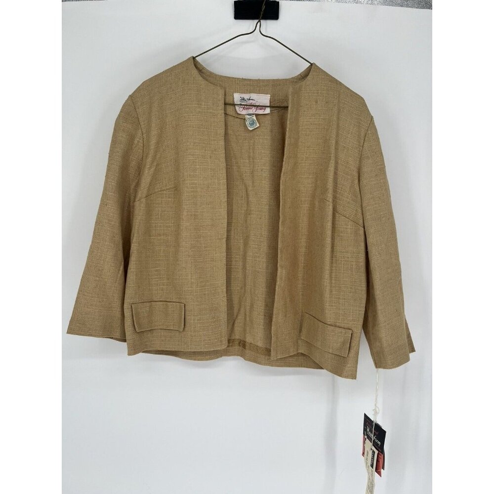 Vintage 60s GLORIA SWANSON Puritan Forever Young Cropped Black Jacket No Size - Picture 1 of 5